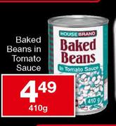 Housebrand Baked Beans In Tomato Sauce-410g