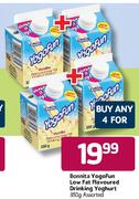 Bonnita Yogofun Low Fat Flavoured Drinking Yoghurt Assorted-4x350g