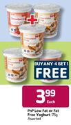 PnP Low Fat Or Fat Free Yoghurt Assorted-175g Each