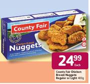 Country Fair Chicken Breast Nuggets Regular Or Light-400g Each