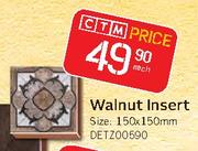Walnut Insert 150 x 150mm-Each