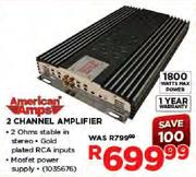 American Amps 2 Channel Amplifier