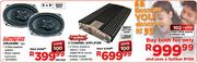 Earthquake Speakers (T693) & American Amps 2 Channel Amplifier