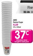 ARO Formo Cups-25x250ml