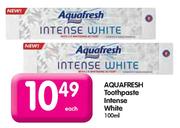 Aquafresh Toothpaste Intense White-100ml Each
