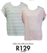 Legend Ladies Top With Lumo Stripe