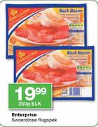 Enterprise Swoerdiose Rugspek-250g Elk