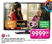 LG 3D Full HD Slim LED TV-47"(119cm) Each