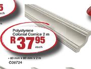 Polystyrene Colonial Cornice 80mmx80mmx2m-Each