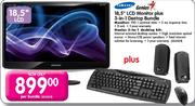 Samsung Genius 18.5" LCD Monitor Plus 3-in-1 Desktop Bundle
