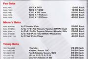 Timing Belts 19SX099-Each