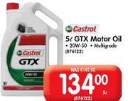Castrol GTX Motor Oil 20W50-5Ltr Each
