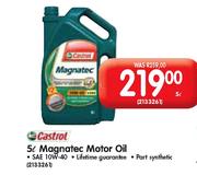 Castrol Magnatec Motor Oil SAE10W40-  Per 5Ltr 