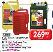 Addis Green 25Ltr Fuel Jerry Can