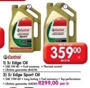 Castrol Edge Sport Oil SAE10W60-  Per 5Ltr 