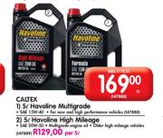 Caltex Havoline High Mileage Oil SAE20W50-Per 5Ltr