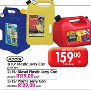 Addis Plastic 10Ltr Jerry Can