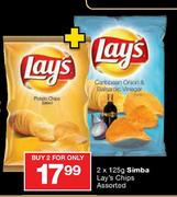 Simba Lay's Chips Assorted-2x125g