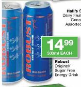 Robust Original/Sugar Free Energy Drink-500ml Each