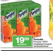 Parmalat Purejoy 100% Vrugtesapmengsel Verskeidenheid-6x200ml