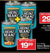 Heinz Beanz Baked Beans-4x415g