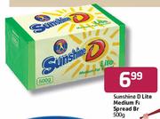 Sunshine D Lite Medium Fat Spread-500g 