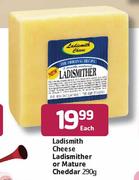 Ladismith Cheese Ladismither Or Mature Cheddar-290g Each