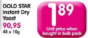 Gold Star Instant Dry Yeast-10gm Each