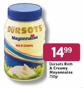 Dursots Rich & Creamy Mayonnaise-750g