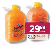 Take 5 Juice Assorted-3L Each