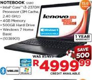 Lenovo Notebook(G580)