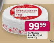 PnP Bakery Iced Rich Fruit Cake-1kg