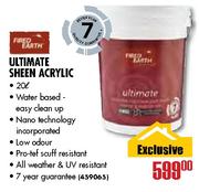 Fired Earth Ultimate Sheen Acrylic-20 Ltr