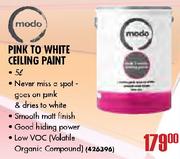 Modo Pink to White Ceiling Paint-5 Ltr