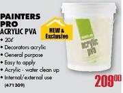 Painters Pro Acrylic PVA-20 Ltr