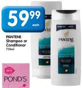 Pantene Shampoo or Conditioner-750ml Each
