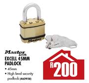 Master Lock Excell 45mm Padlock