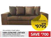 Kobi 2 Division Leather Couch