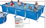 Intex Rectangular Metal Frame Pool 457x213x84cm