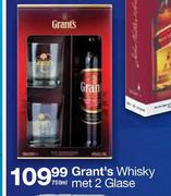 Grant's Whisky Met 2 Glase-750ml