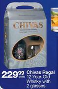Chivas Regal 12-Year-Old Whisky With 2 Glasses-750ml