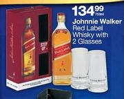 Johnnie Walker Red Label Whisky With 2 Glasses-750ml