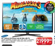 Samsung 55" (140cm) 3D Smart Full HD Smart Slim LED TV (UA55ES6200) Each