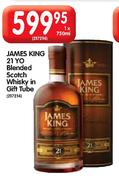 James King 21 Yo Blended Scotch Whisky In Gift Tube-1x750ml