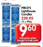 Price's Lighthouse Candles-25x450g 