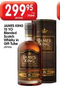James King 15 Yo Blended Scotch Whisky In Gift Tube-1x750ml