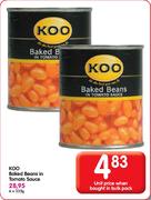 Koo Baked Beans In Tomato Sauce-6x225g 