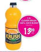 Clover Krush 100% Juice Blend-1.5Ltr Each