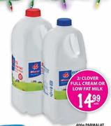 Clover Full Cream Or Low Fat Milk-2Ltr