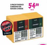 3 Pack Foodco Cheddar Or Gouda Cheese Per Kg
